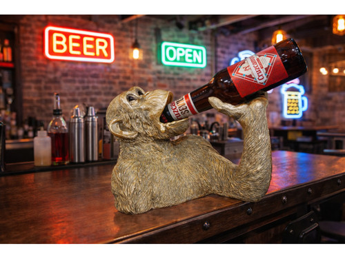 Monkey bust wine bottle holder - monkey,