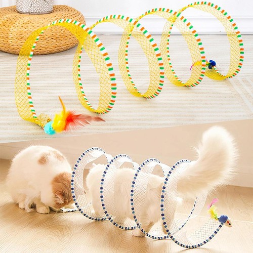 Durable cat tunnel toy - cat,