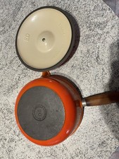 Le Creuset Cast Iron Saucepan Volcanic Orange 20cm