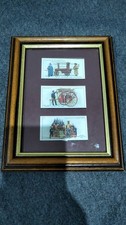 John Player's Cigerette Cards framed 1991 Fire Fighting Appliance Series