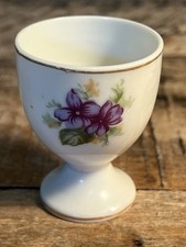 Vintage floral porcelain egg - floral,