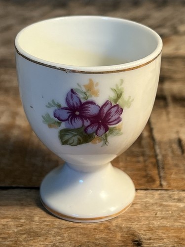 Vintage floral porcelain egg - floral,