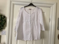 Vintage Joe Browns White Blouse Size 20/22 See Description. x