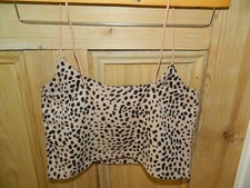  Leopard print strappy cropped