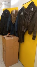 10 brand new leather and wool coats with labels.Great for shop/carboot.Collect.