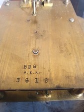 Genuine 10 Inch Fusee North Eastern York Railway Clock