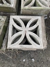 28 Decorative Concrete Screen Blocks  12" Vintage