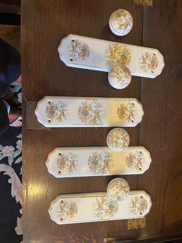Used ceramic door knobs - door,