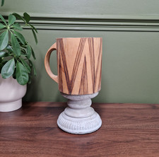 Hand Carved Mug Stein