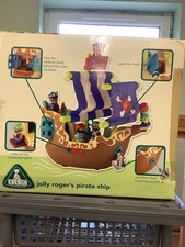 early learning centre little people pirate ship boxed