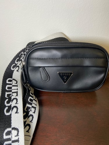 Guess black crossbody bag logo - guess,