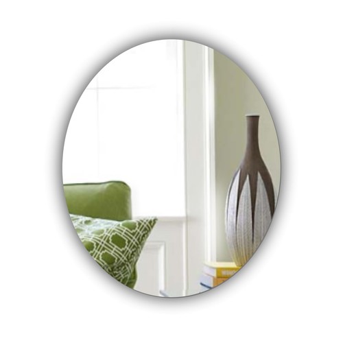 Oval acrylic wall mirror 20cm - acrylic,