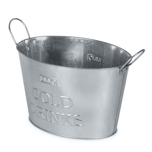Livivo galvanised ice bucket - livivo,