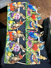 Vintage embossed die cut paper scraps MLP #920 - EASTER HARES/RABBITS