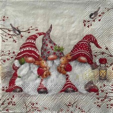 2 x cocktail paper napkins for