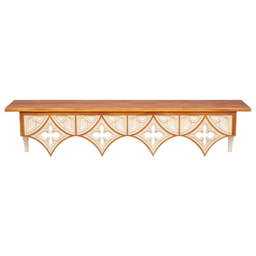 Wooden wall shelf - wall, rustic