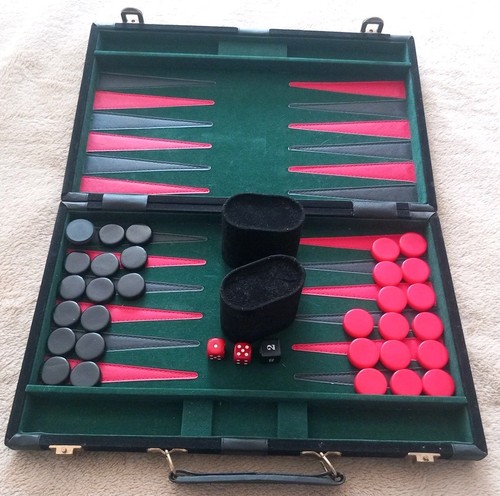 Vintage backgammon game set - vintage,