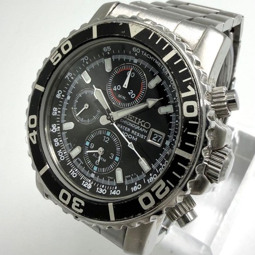 Seiko men chronograph silver - men's,