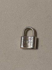 Tiffany & Co. Very RARE 1837 Lock Padlock Pendant Charm in Sterling Silver