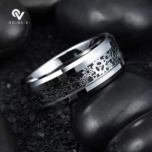 Men silver dragon wedding - silver,