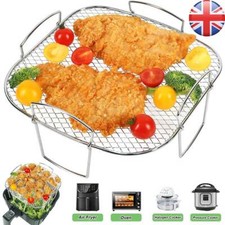 Rack Square Air Fryer Rack Grill Rack Air Fryer Basket Air Fryer Accessories UK