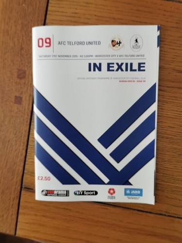 Worcester city afc telford - worcester,