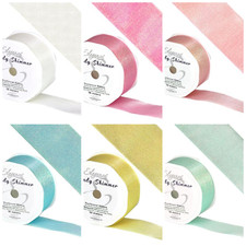 38mm Candy Shimmer Metallic Iridescent Ribbon Pearlescent Glitter