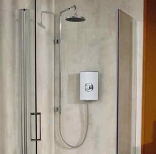 Triton Aspirante 9.5kW Electric Shower Brushed Steel With UNIQ® Kit - GEASPUN96