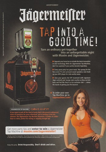 2008 jagermeister liqueur - liqueur, tap