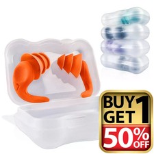 Ear Plugs Noise Cancelling Soft & Reusable 3 Layer Earplug for Sleep Swim & work