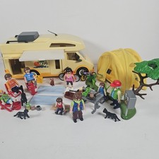 Playombile Vintage Camper Van & Tent with Accessories and Figures(not Complete)