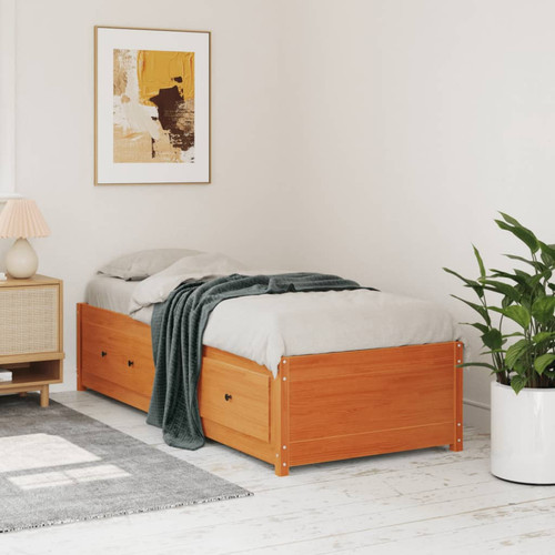 Daybed solid pine wood - , brown