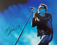 Bono U2 Signed Autograph Photograph COA 