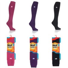 Heat Holders LONG LITE Thermal Winter Warm Socks UK 4-8 EUR 37-42  CLOVER Plain