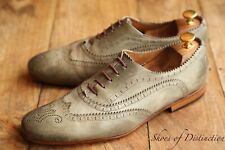 Oliver Sweeney Burnished Grey Leather Oxford Brogue Shoes Mens UK 8 US 9