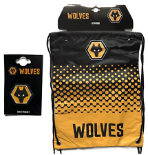 WOLVES Wolverhampton Wanderers FC Official Fan Gifts - Gym Bag / Fridge Magnet