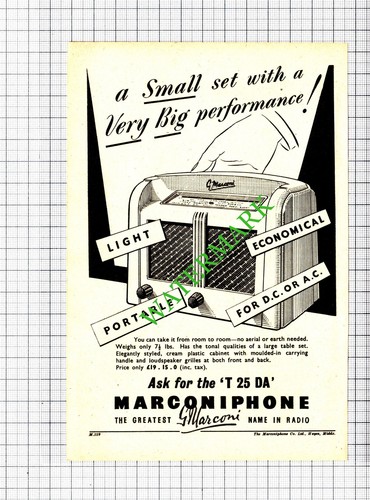 Marconiphone radio small - radio,