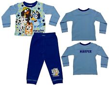 Bluey Boys Kids Pyjamas Pjs Ages 18 Months–5 Years – Personalisation Available