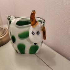 GLASS 'PEPPERMINT THE DOG'. PS