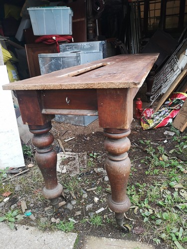 Long antique table 8ft - antique,