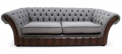 Seater grey fabric with - 3,