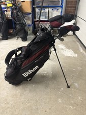 Wilson Men's Deep Red 10 Piece Tour Golf Stand Bag Package Set