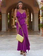 Zara Ruffled Slip Long Midi