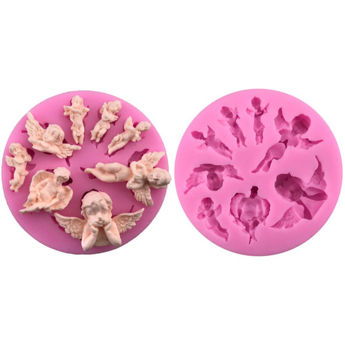 Angel baby silicone mold - 3d,