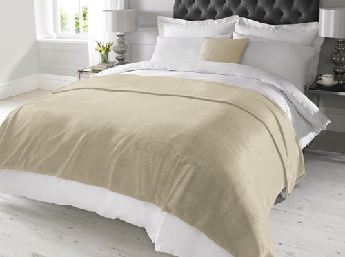 Faux cashmere throw - faux,