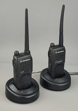 2x Motorola GP320(GP340) 1-Channel VHF Radio Walkie-Talkie