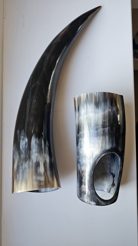 Drinking horn - drinking, (horncraft)-