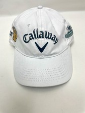 Callaway Golf White Cap Adjustable Strap Logo Embroidered