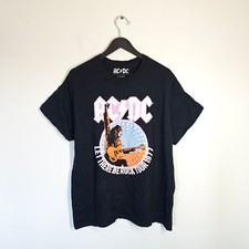 AC/DC T-Shirt Black Mens Large
