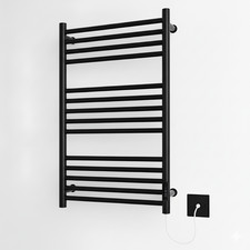 Black Electric Heated Towel